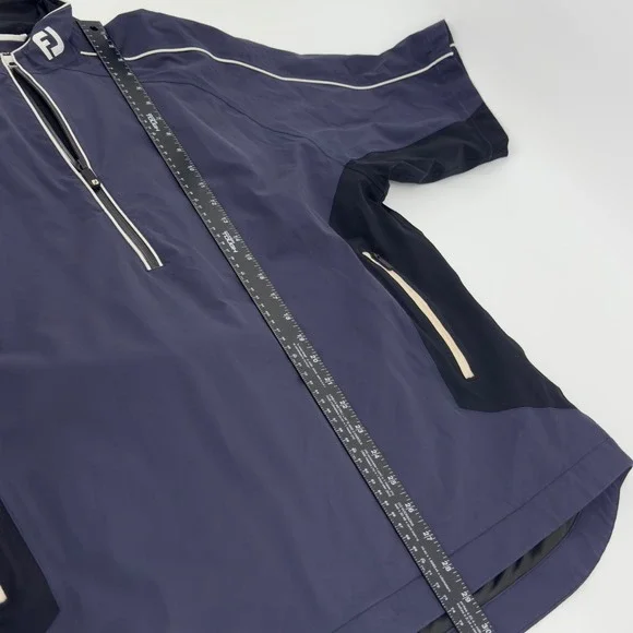 FootJoy DryJoys‎ Large Titleist Tour Waterproof Navy Blue Golf Pullover Jacket - Picture 8 of 8